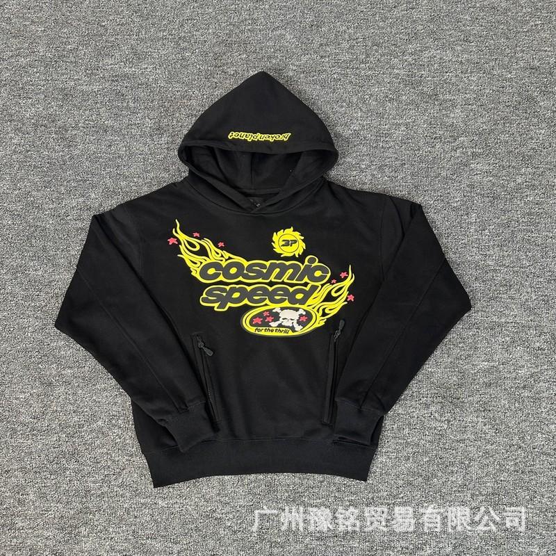 Broken Planet Oversized Hoodie Jogger Set Mens Streetwear Cotton Fleece Letter Puff Print Loose Fit Winter