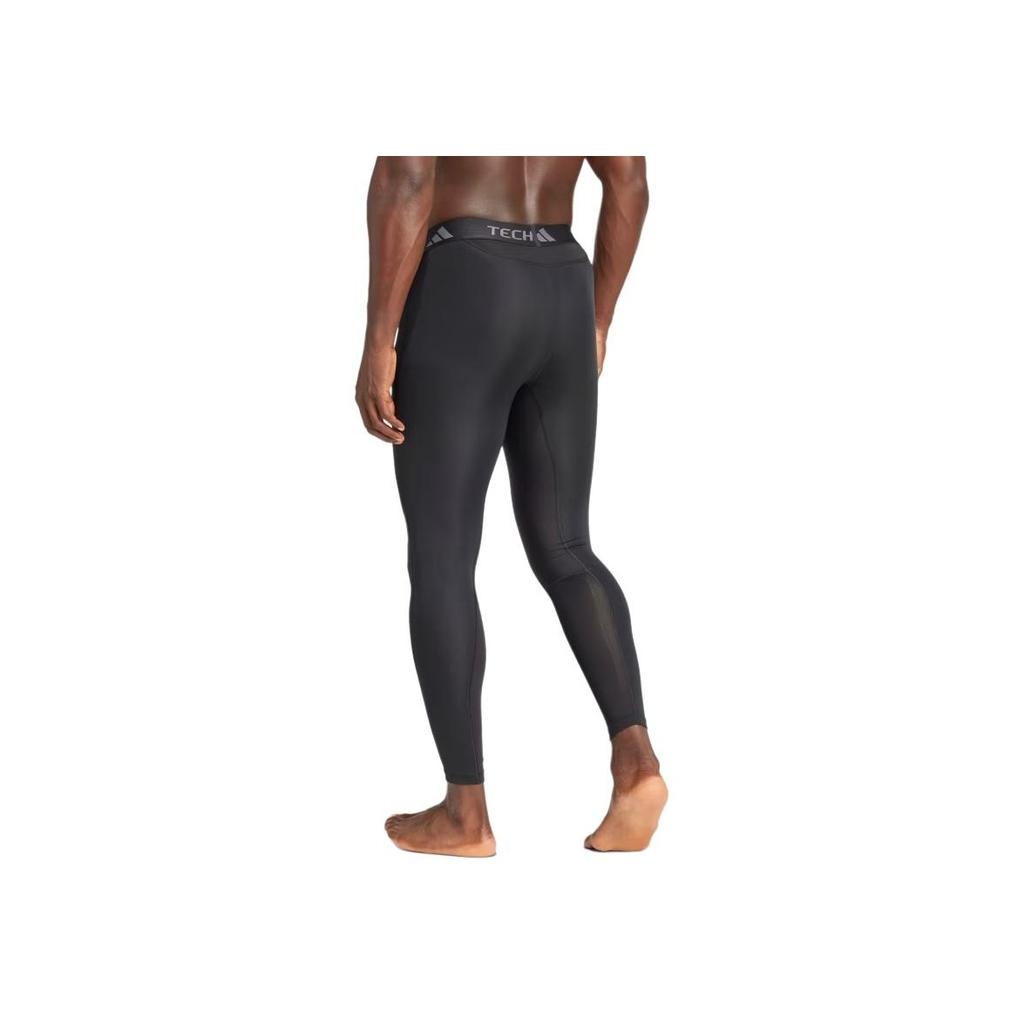 Adidas Techfit Simple Letter Comfortable Training Pants Men Bottoms Black IN5590
