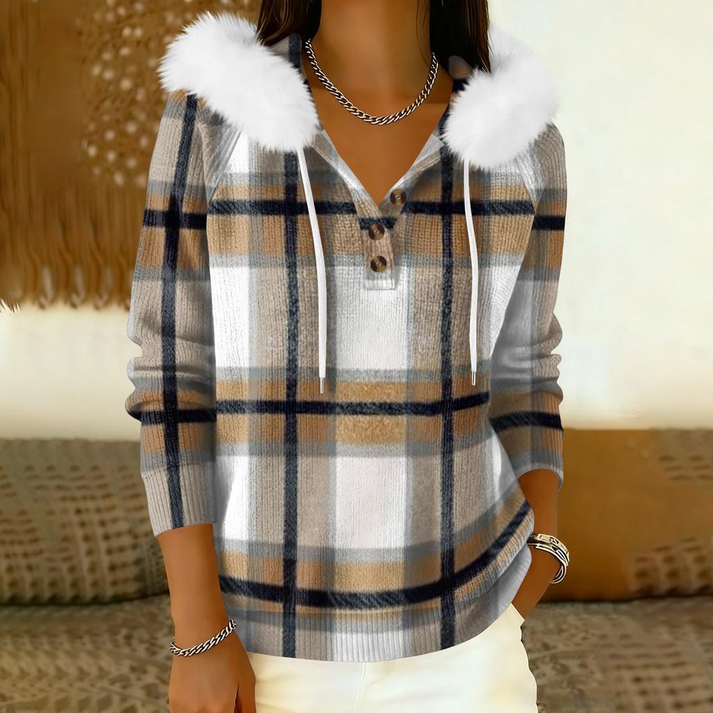 Damkappa Långärmad Med huva Varm vinterkappa Jacka