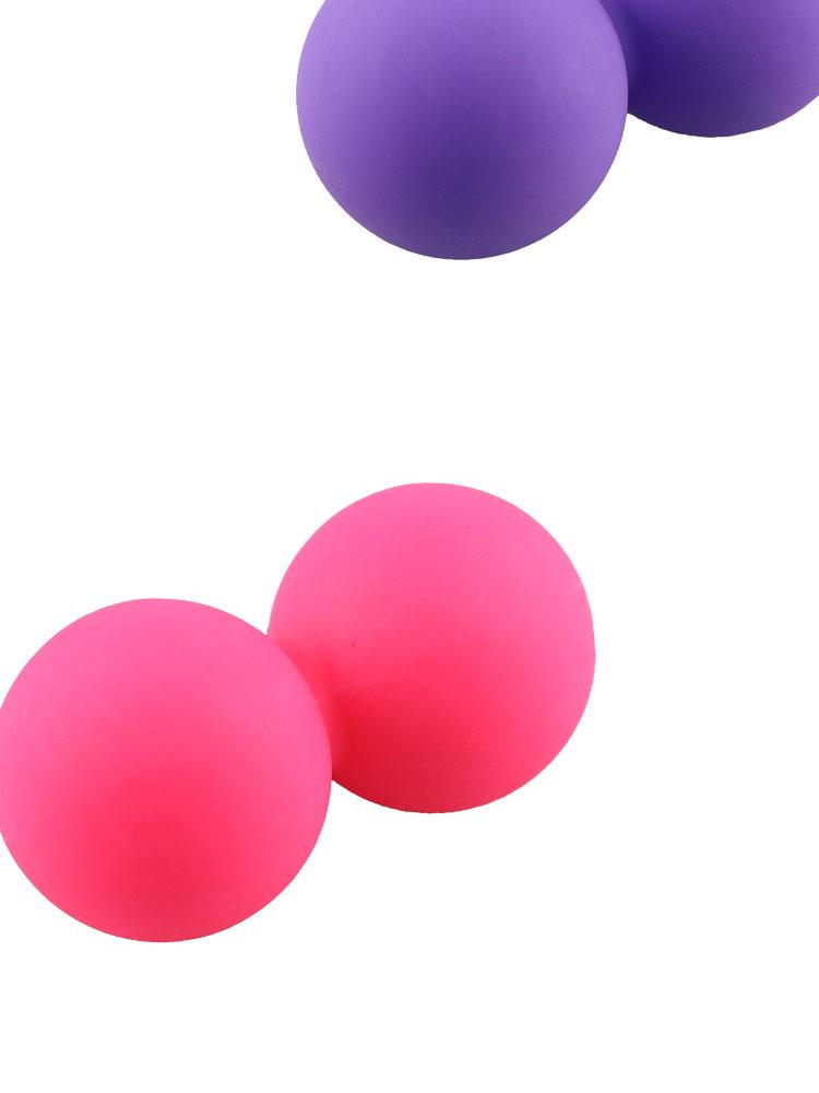 Silicone Muscle Relaxation Massage Ball - Solid Fitness & Training Peanut Ball for Foot Sole