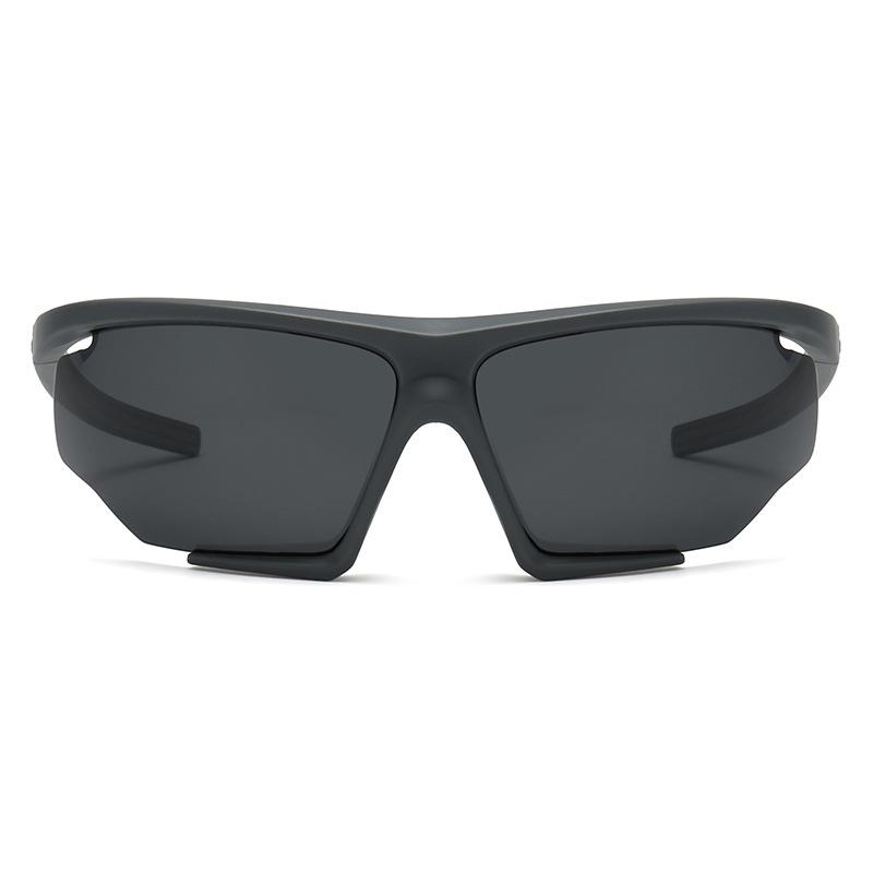 European American Retro Cycling Sunglasses: Large Frame, Iridescent, UV Protection for Outdoor Sports