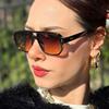 New Fashionable Men's Double Beam Sunglasses, Pilot's Retro Casual Driving Sunglasses, UV Protection