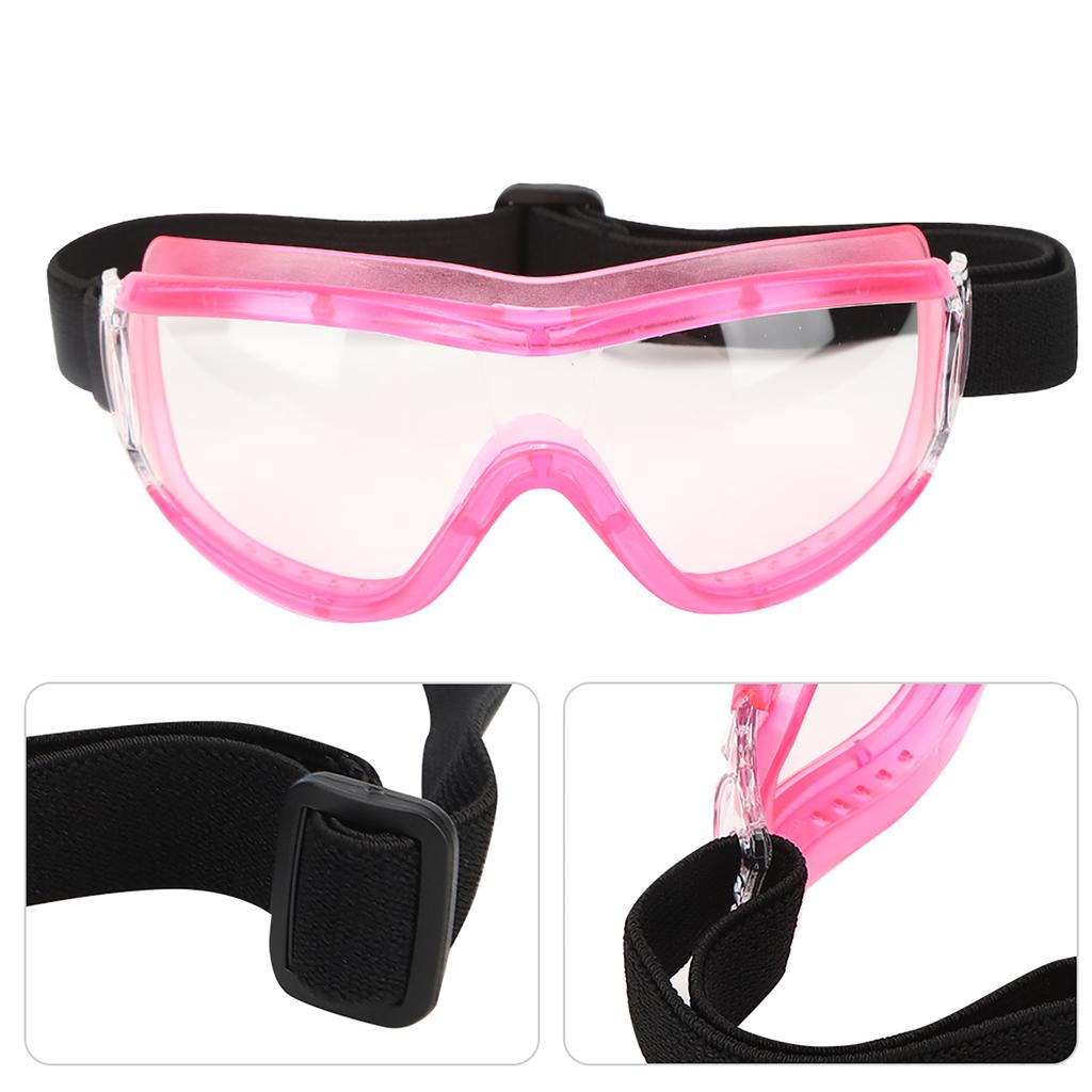 Children Safety Goggles AntiSpittle Kid Antifog Transparent Outdoor Protective Glasses(rose )