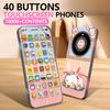 1 Set Smartphone Early Mobile Phone With Light Touch Screen Phone Rechargeable 10000 Functions Educational Content Kids Toy