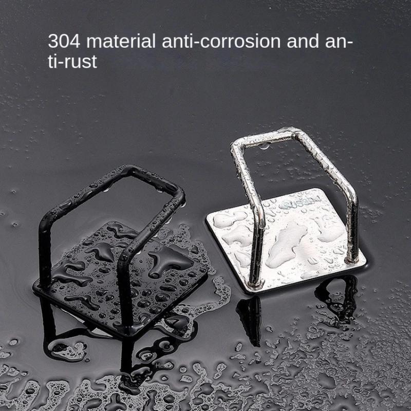 Storage Bathroom Accessories Wall Kitchen Drainage Shelf Hook Organizer Sponge Steel Stainless 1 - 6PCS Rack Wholesale Tools