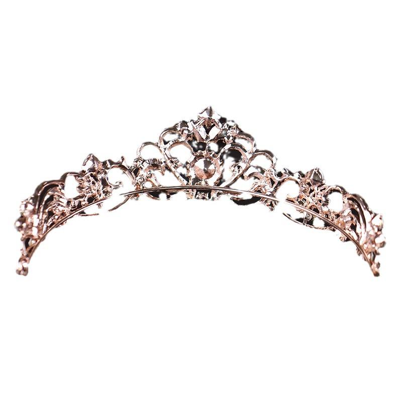 European Rhinestone Bridal Headpiece Wedding Veil Crown and Hair Accessories Headband