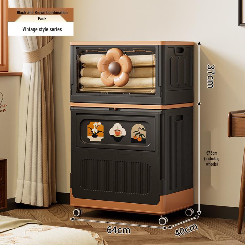 Haixing Large Capacity Folding Plastic Laundry Hamper with Lid