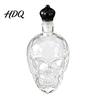 Skull Whiskey Decanter Decanter 500ml Gothic Glass Bottle with Stopper Halloween Bar Accessories Spirit Dispenser for Home Bar Creepy Liquor