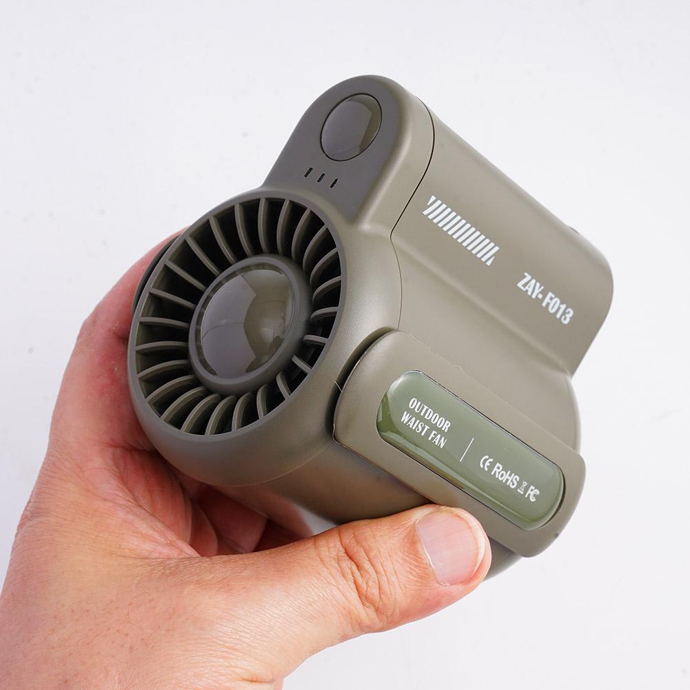 Portable Waist Clip Fan Cool Clip Fan Under Shirt Rechargeable Belt Clip Fan With USB Port For Outdoor Works Camping Hiking