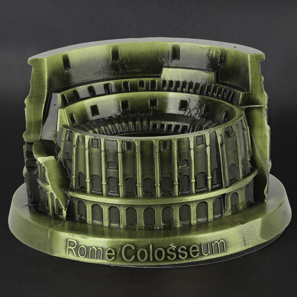 Desktop Display Miniature Colosseum Statue Mini Ancient Rome Decor Office Accent