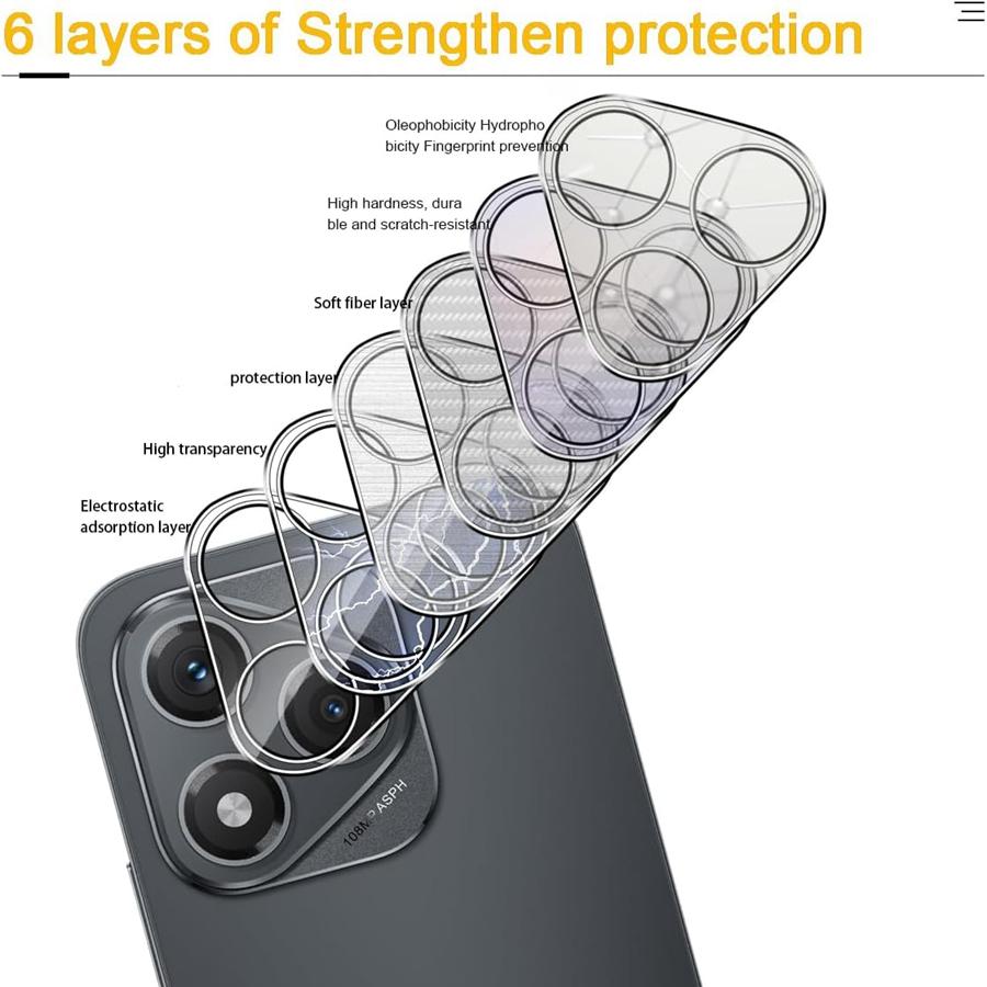 2PCS Tempered Glass Camera Protector for Honor 400/ 400 Lite/ 400 Pro 9H Hardness HD Clear Anti-Scratch Tempered Glass Camera Len Film