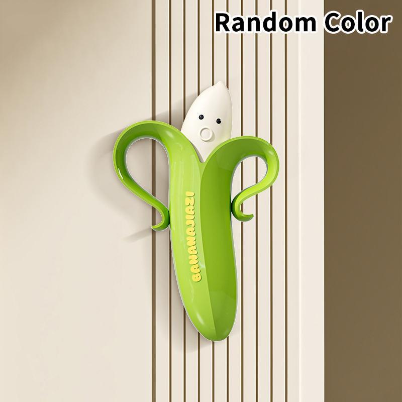 

2-in-1 Hair Cleaning Clip Double-head With Drainage Hole Cartoon Banana Cleaning Clip Cartoon Drain Trash Cleaner Bathroom