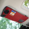 Car Sun Visor Suede Sunglasses Holder Multi-functional Card Holder Storage Pocket Car Interior Glasses Clip Car Accessories
