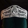 Bride's Crown Wedding Dress Headwear Birthday Queen Style Crown Full Diamond Wide Edge Ball Award Performance Headwear