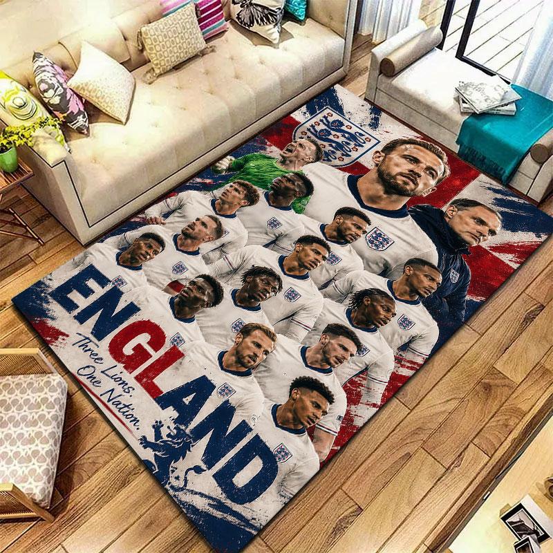 England National Football Team Carpet Rug for Living Room Bedroom Home Sofa Decoration,Kids play Non-slip Floor Mat