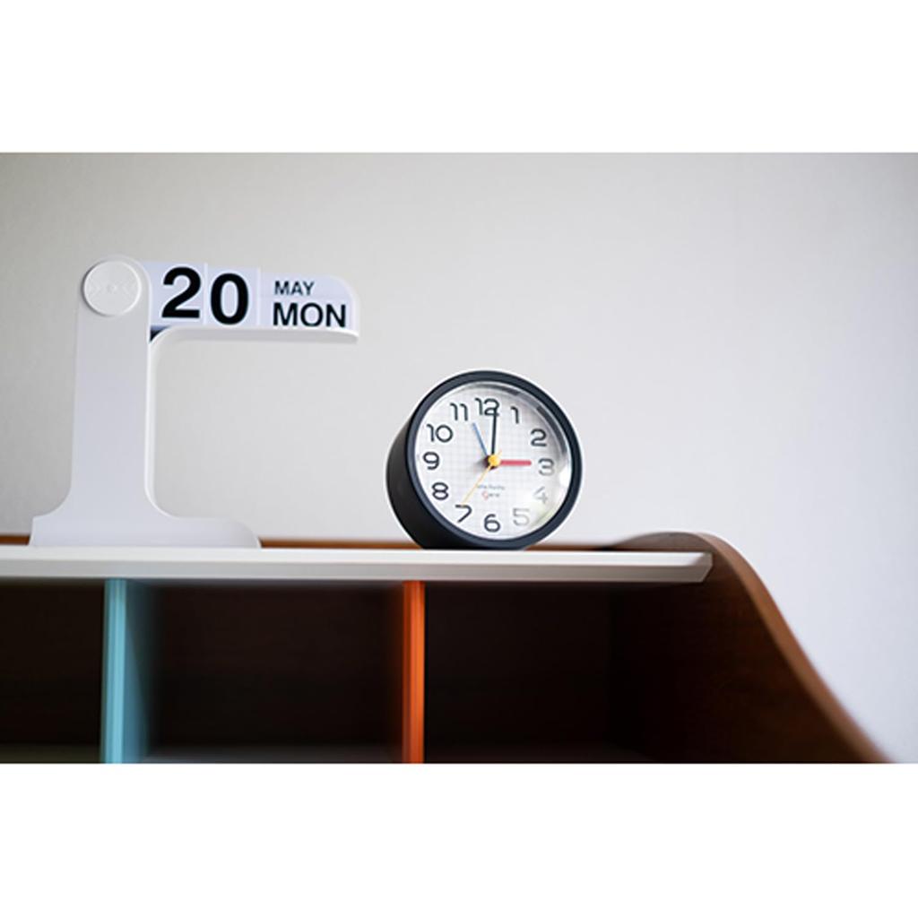 El Commune Bauhaus Gene Alarm Clock, Bayer Alarm RO, Black, DCL-008