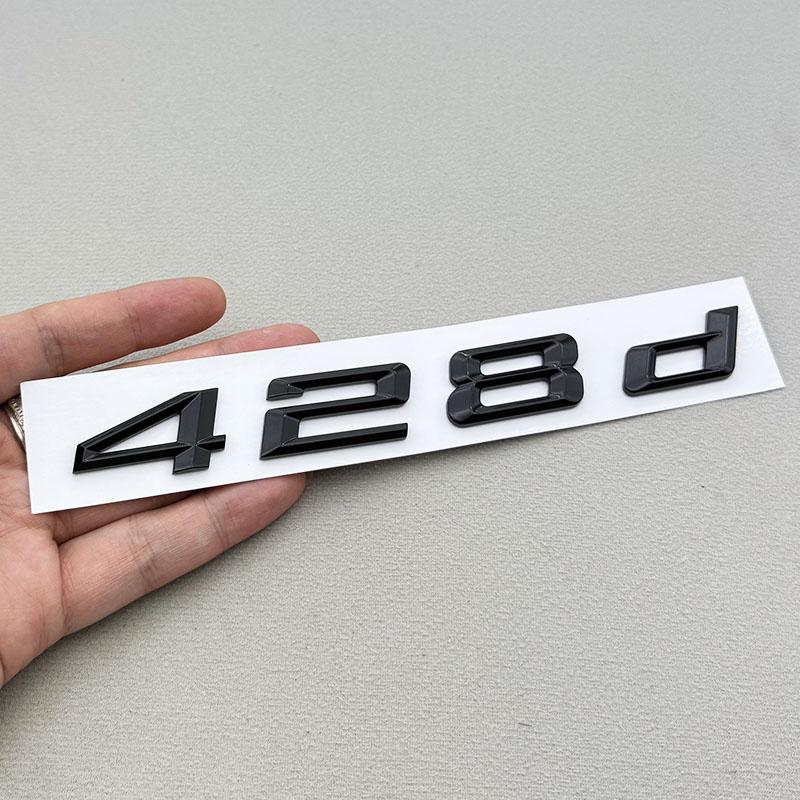 

3D ABS Car Letters Logo 420d 428d Badge Sticker Rear Trunk Emblem Decals For BMW 4 Series 420d 420i F32 F36 Auto Tail Marking