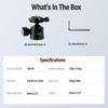 SIRUI Professional 40mm Ball Head with Panoramic CNC Aluminum Alloy Compatible with DSLRs and with Quick Release Maximum Load Capacity of 40kg AM-40