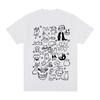Cute Cat Vintage Tshirt Harajuku Clothing Streetwear Cotton Unisex T Shirt New Tee Tshirt Unisex Tops