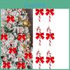 Christmas Door Hanging Decoration With Candy Cane Pendant And Bow Set For Holiday Home Decor