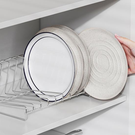 Stainless Steel Dish Draining Rack No Assembly Kitchen Sink And Countertop Organizer with Cutting Board Holder Countertop Cabinet Storage Shelf