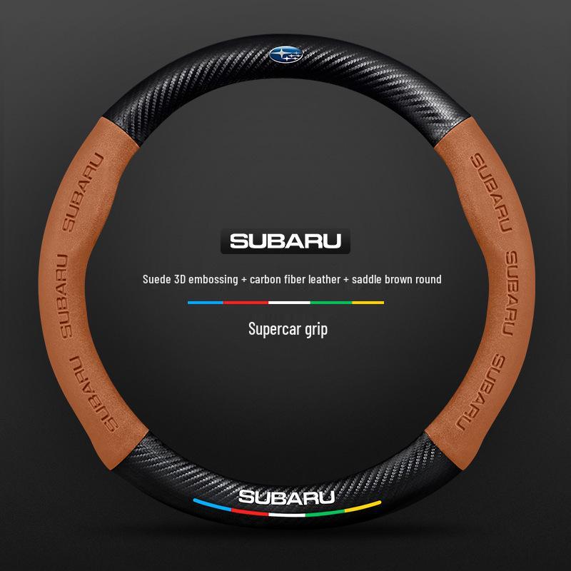 Κάλυμμα Τιμονιού για Subaru: Forester, Outback, Legacy, Impreza, XV/WRX/BRZ - Κάλυμμα Λαβής από Ανθρακονήματα