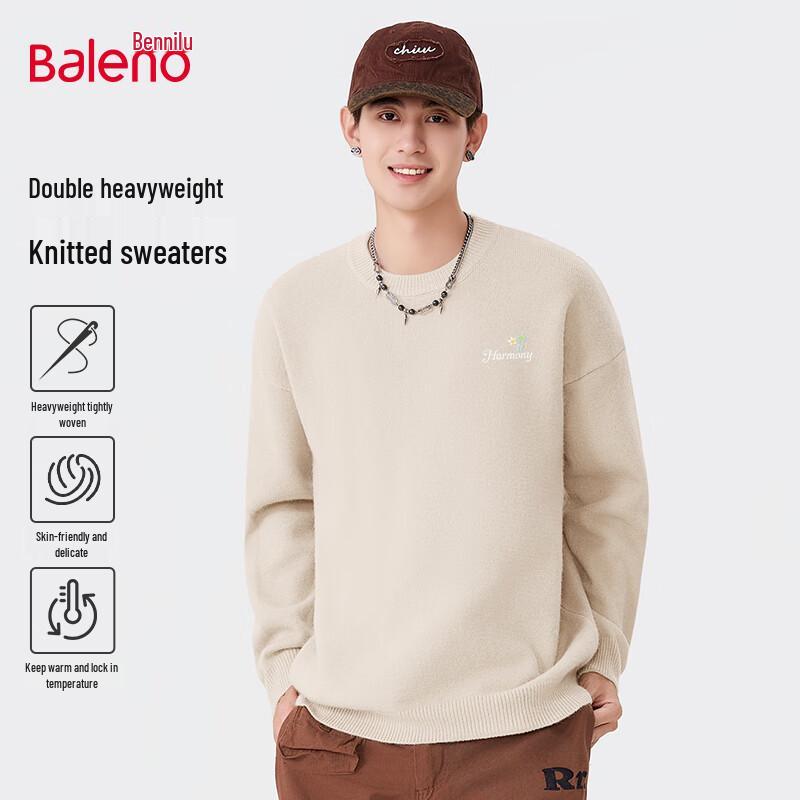 

Baleno Men s Casual Crew Neck Knitted Sweater 2XL