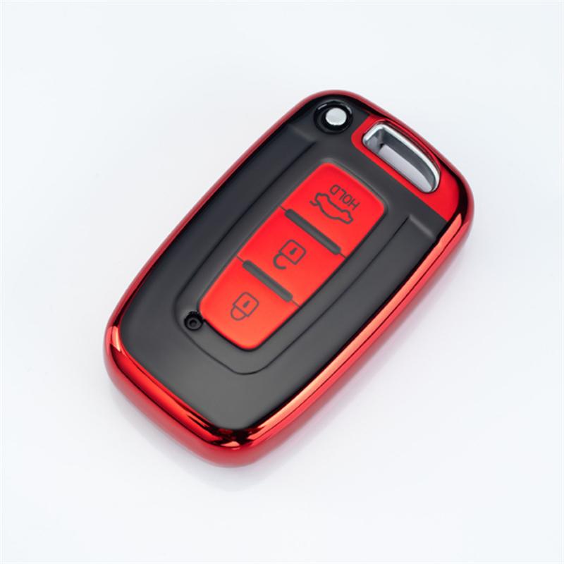 4Colors TPU 3Button Keyless Entry Smart Key Case Cover For Hyundai I35 Sonata Elantra For Kia Ray K2 K5 New Sportage