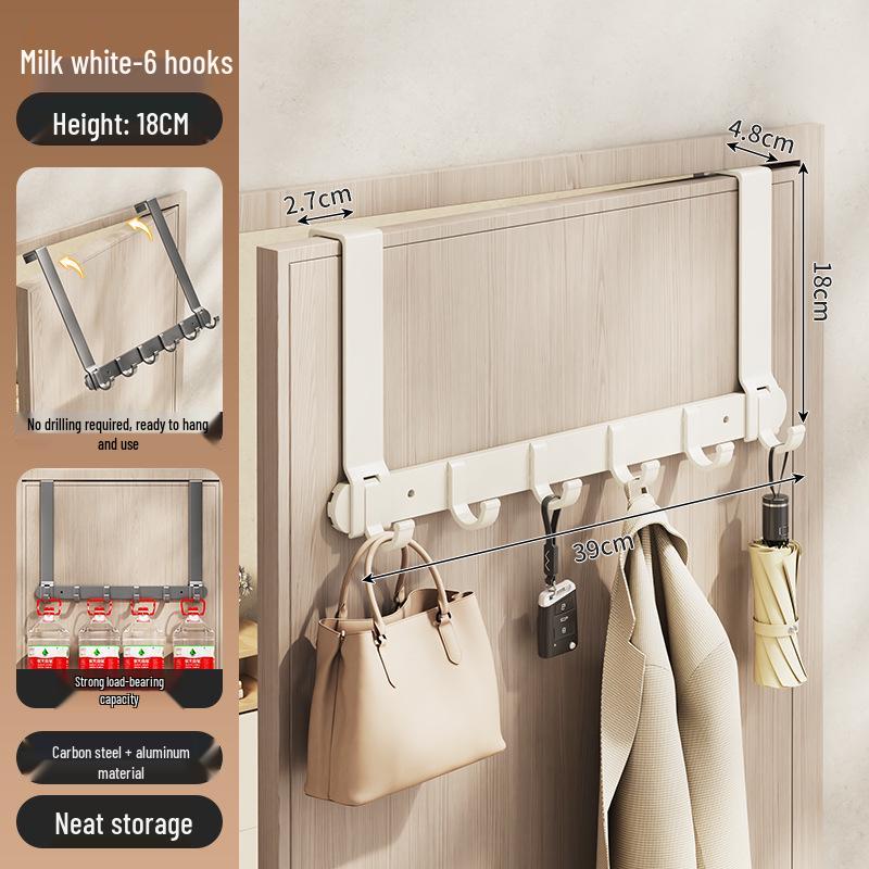 Silent Adhesive Wall-Mounted Clothes Hanger Hook for Bedroom Doors