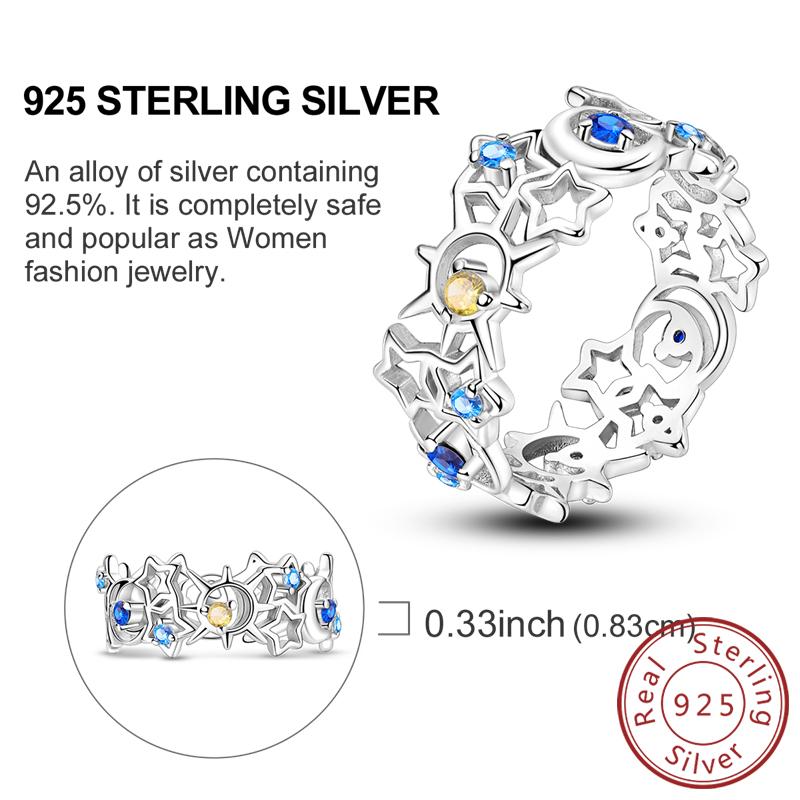 New 925 Silver Rings Firefly Hollow Rose Infinite Love Simple Ring for Women Wedding Engagement Party Jewelry Gift