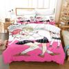 New Aho Girl Bedding Set Single Twin Full Queen King Size Bed Set Adult Kid Bedroom Duvet cover Sets Cool Anime Bed Sheet Set