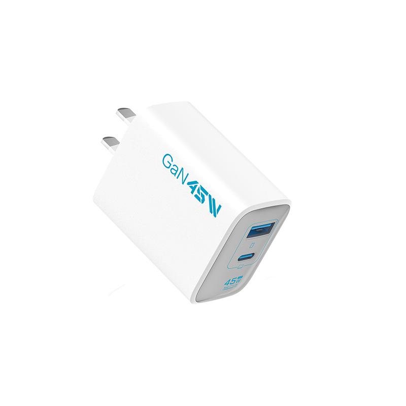 ZUZG 45W GaN Dual-Port Fast Charger with Display for Tablets, Laptops, and Phones