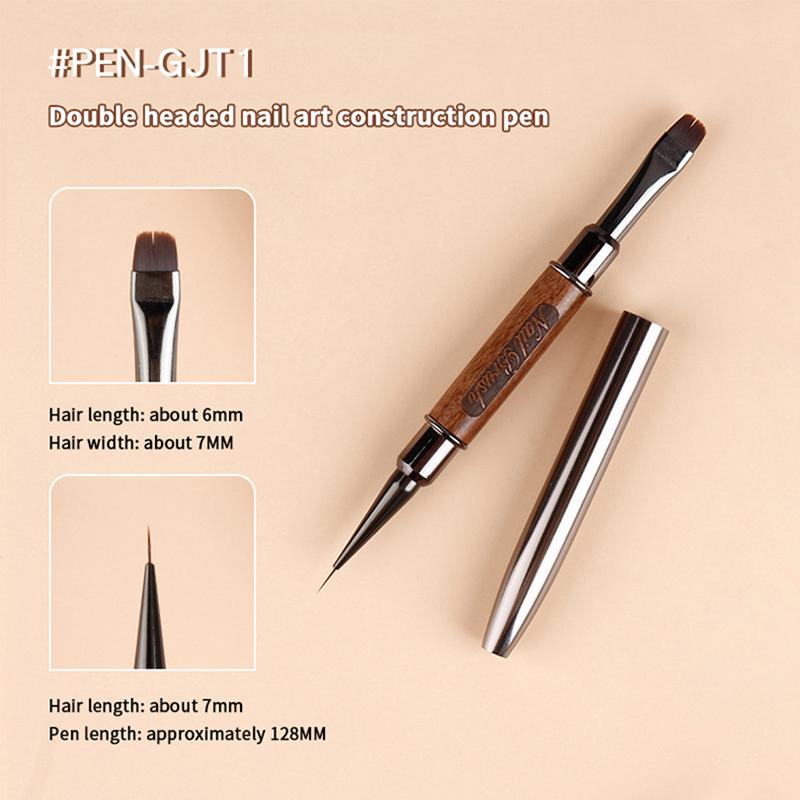 1Pcs/Set Wood Handle Art Liner Diy Painting Brush Drawing Lines Stripe Flower Painting Pen Nail Liner Brush Set With 5Size