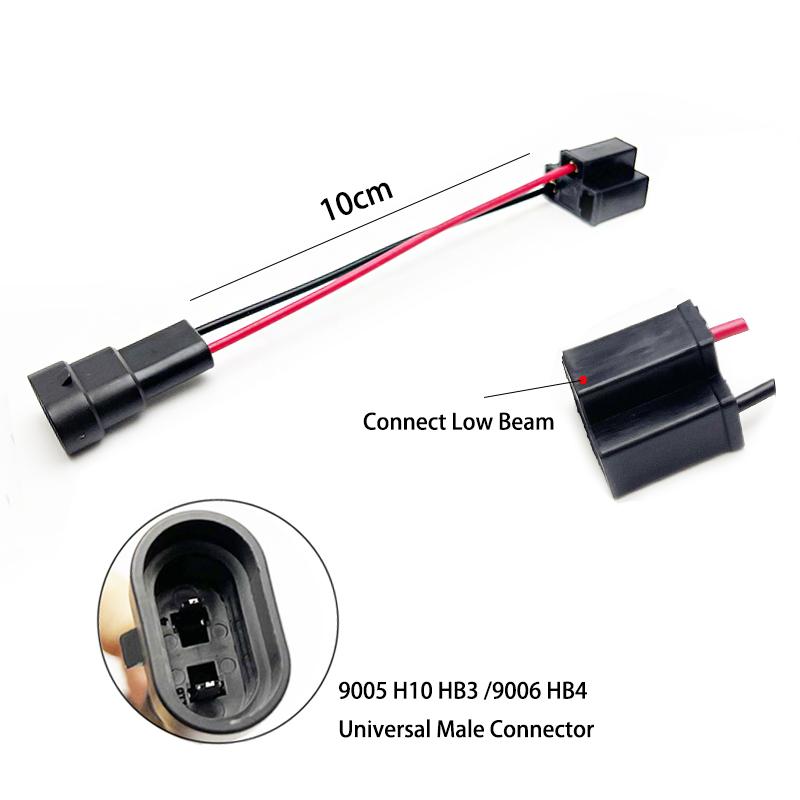 9005 HB3 9006 HB4 Stecker auf H4 Buchse Abblendlicht Scheinwerfer Anschlussadapter Kabelbaum Buchse Scheinwerfer Nebelscheinwerfer Buchse