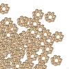 200 Stück Daisy Flower Spacer Perlen DIY Metall Floral lose für Schmuckherstellung,