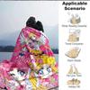 Custom 1pc Sailor Moon Adventure Blanket, Soft And Comfortable Blanket, Casual Warm, Camping Travel Blanket, Birthday Gift Q91385