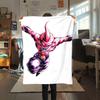 1PC Majin Buu  Print Flannel Blanket, High quality All Seasons, Home Decor, Warmth and Comfort, Perfect for Christmas Gifts