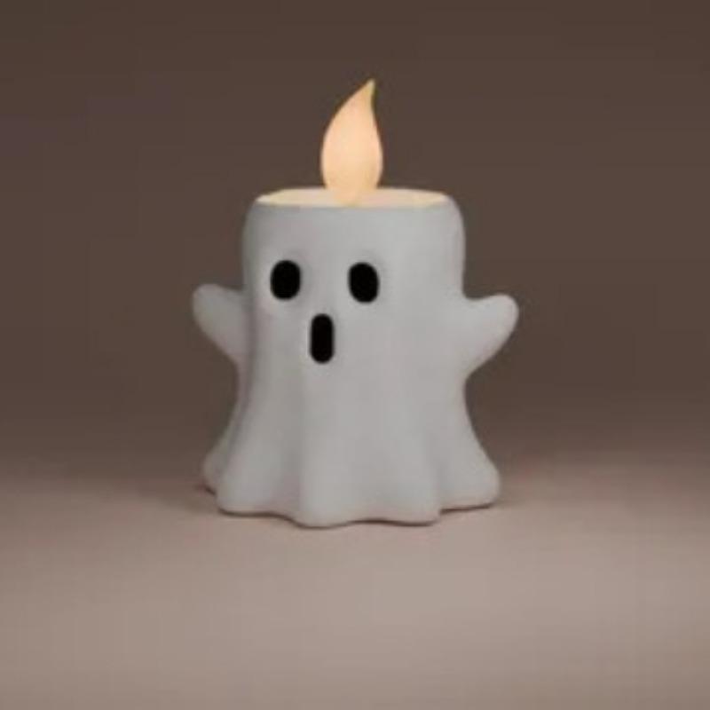 Ghost Candle Stand Resin Handicrafts, Halloween Decorations, Gift Items, Small Tabletop Ornaments