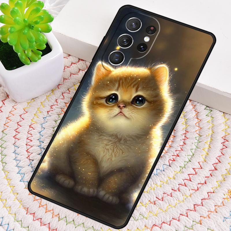 Cute Cat Animal Phone Case for Samsung Galaxy Note 10 Pro S26 Ultra S23 S24 FE S25 S21 S22 PLUS Shockproof Cove