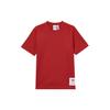 T Shirts Men's Red Crew Neck Moderate JX2536