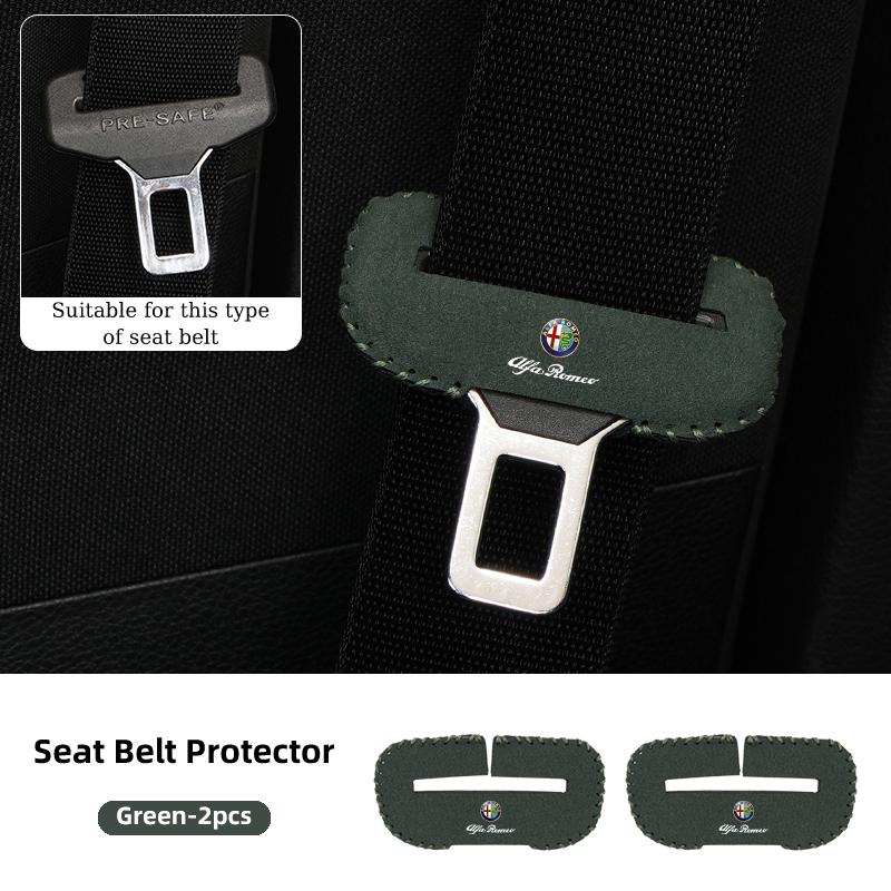 2026 Hot Sticker Car Seat Belt Clip Protector Seatbelt Buckle Plug Protective Cover For Alfa Romeo Giulietta GT 159 147 156 Mito