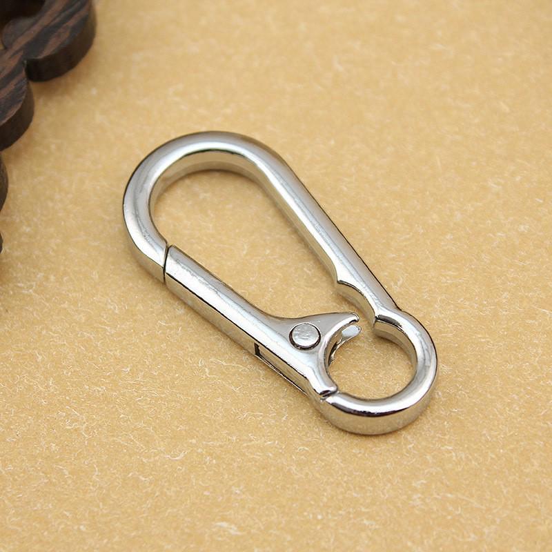Versatile Stainless Steel Car Keychain for Men and Women - Waist, Bag, and Backpack Hanging Hook
