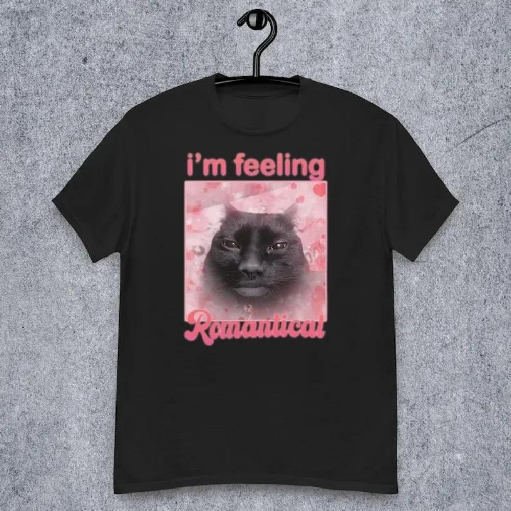 

Im Feeling RoUnisextical Funny Cat Printed Summer Tee Shirt Gift for Women Cursed Cats Tshirt Silly Vintage Clothes 4XL