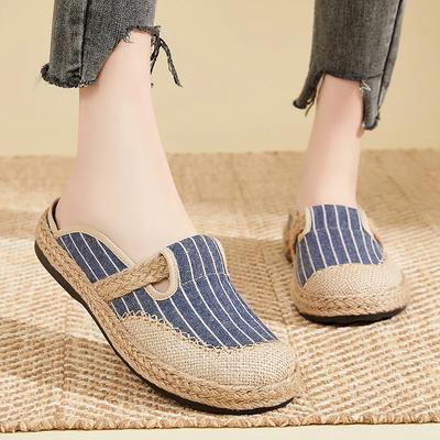 Tištěné Letní dámské Boty Ležérní Prodyšné Plátěné Mokasíny dámské Ploché Rybářské Boty Espadrilky Zapatos De Hombre