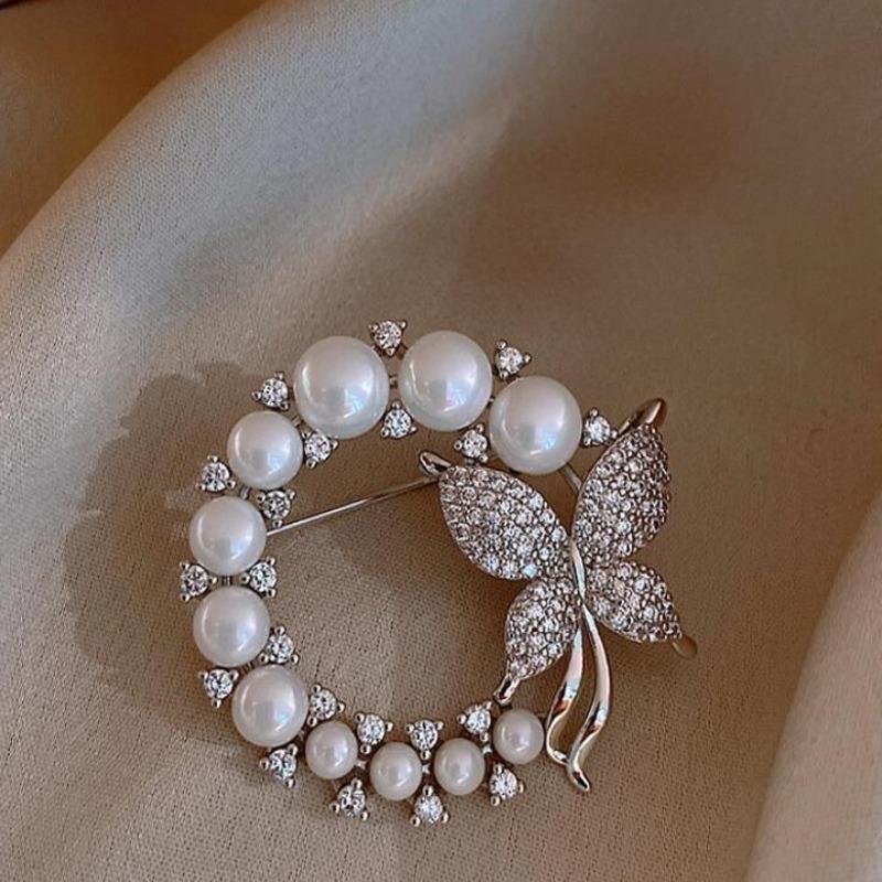 New Alloy Brooch High-end Niche Women's Peony High-end Pin Coat Suit High-end Versatile Brooch