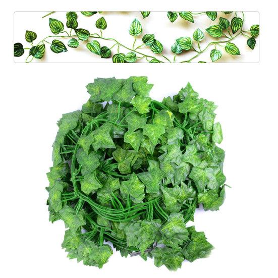 12 ks umělých nástěnných závěsných listů liána falešná rostlina zahradní plot plot