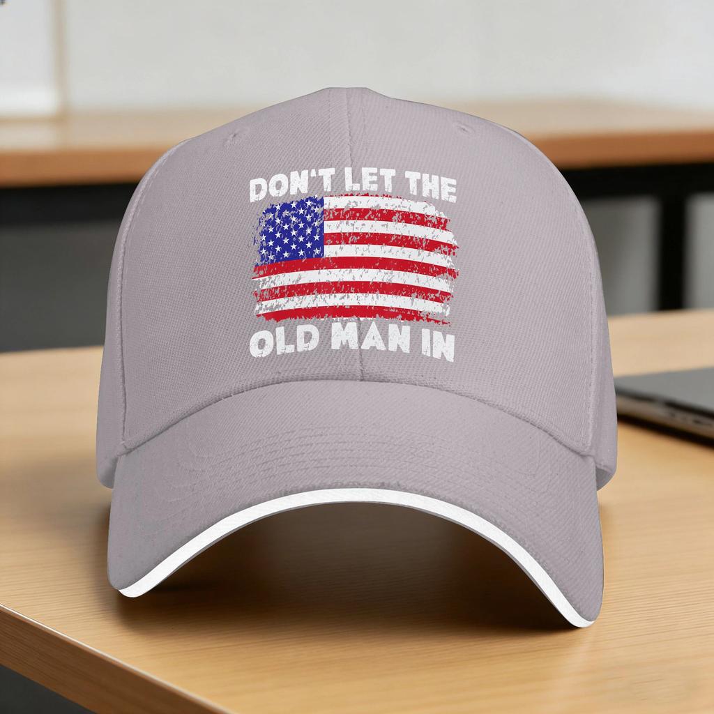 Dont let The Old Unisex in Vintage American Flag Casual Baseball Cap Hats Summer Women Unisex Baseball Caps