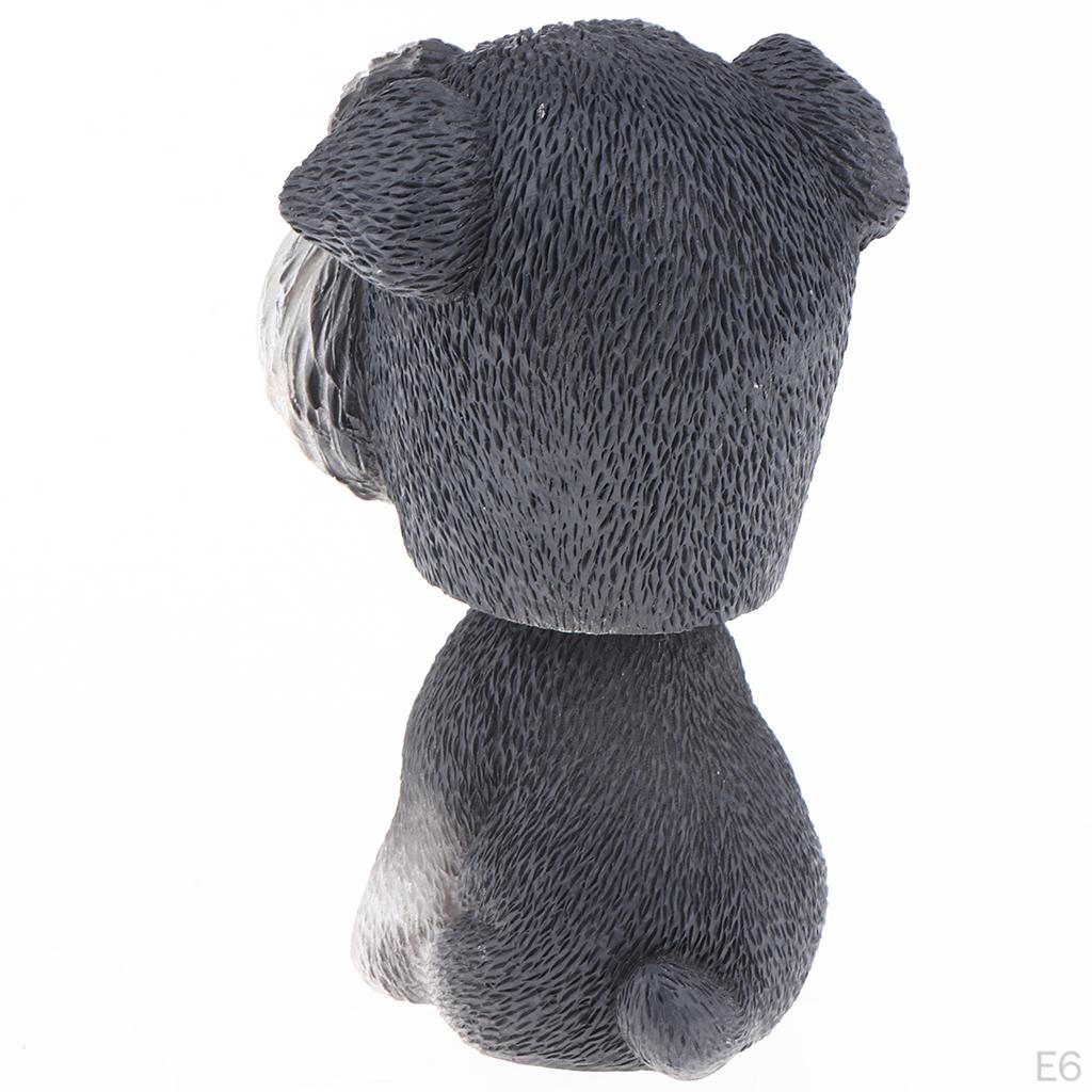 Animal Figurine Head Shaking Dog Decor For