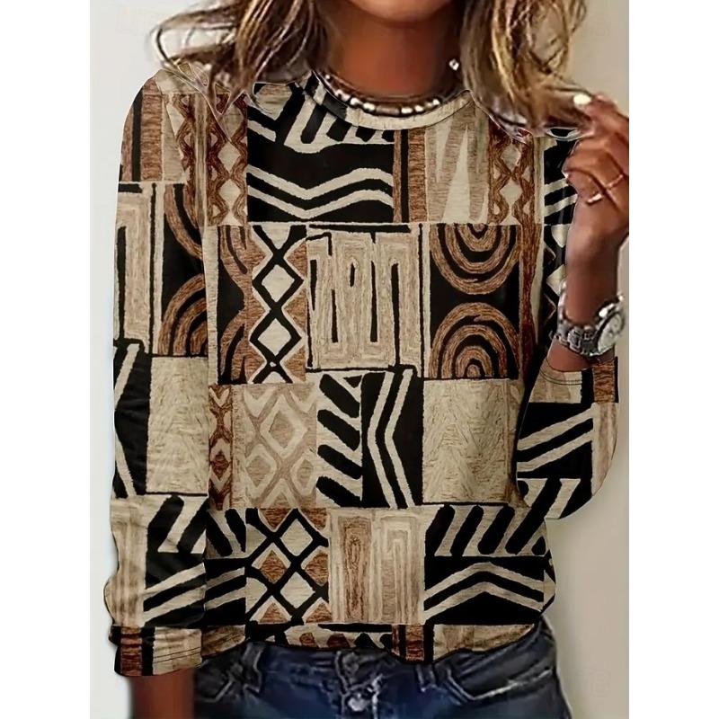 Women's T-Shirt,3D Printing,O Neck,Long Sleeve,Casual,Lightweight Top,halloween,Hip Hop ,Large Size,Fashion