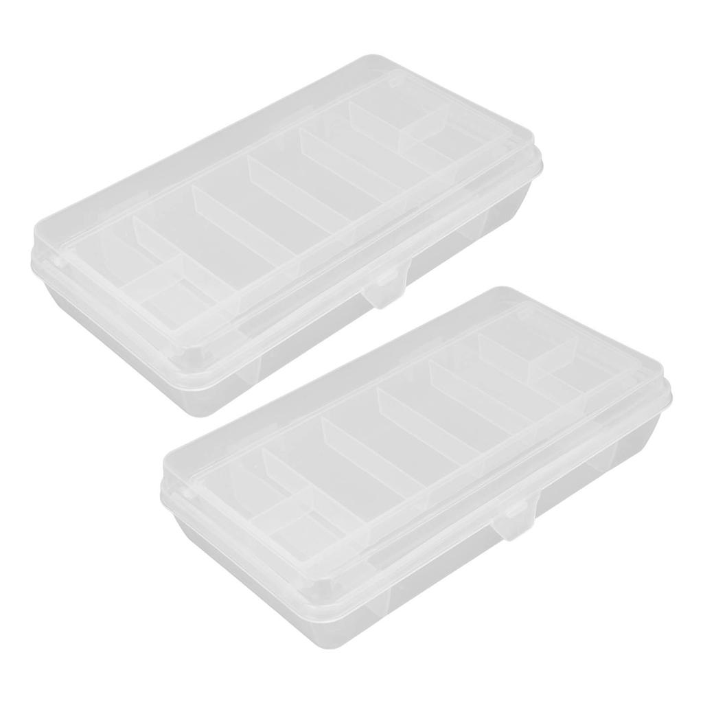2 Pcs Fishing Lure Bait Box Waterproof Lure Box Fishing Multifunctional Accessory Storage Box